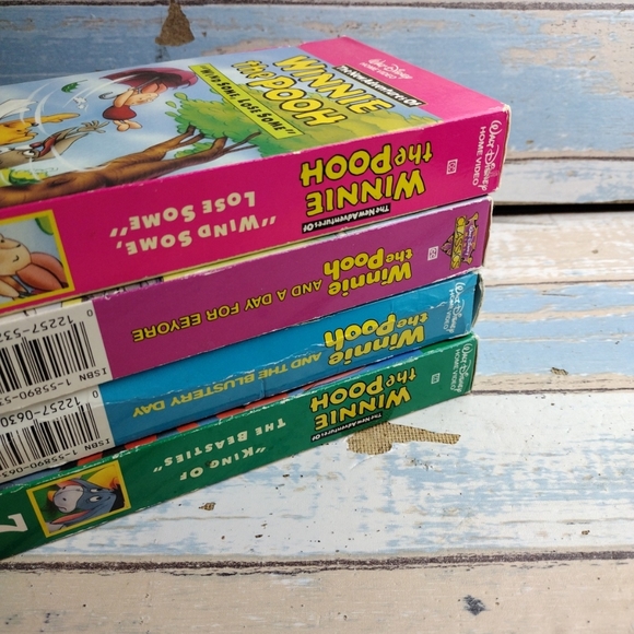 Disney Winnie The Pooh VHS Tapes Lot of 7 Movies Tapes The many adventures - Picture 7 of 11
